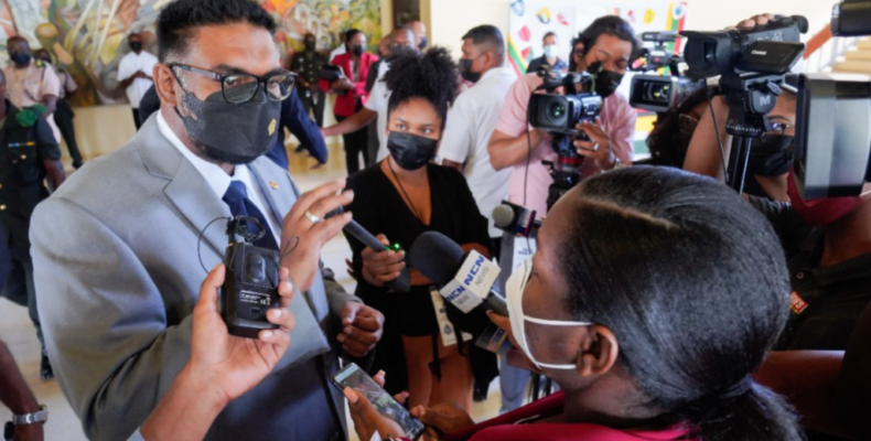 President challenges credibility of VICE journalist in defence of Vice President Jagdeo in bribe-taking allegations