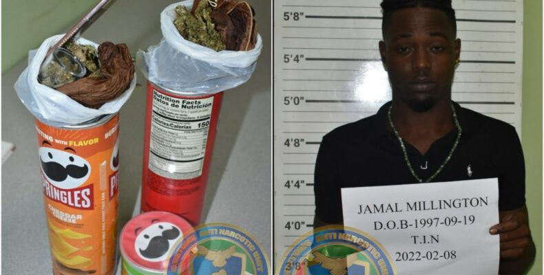 Linden man busted with marijuana in ‘Pringles packages’ at Ogle Airport