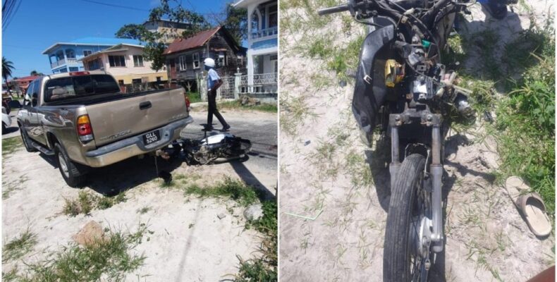 18-Y-O motorcyclist dies after crashing into parked pickup