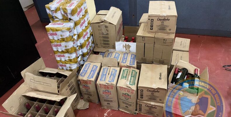 Over $700k in alcohol seized by CANU, GRA, Brazilian authorities