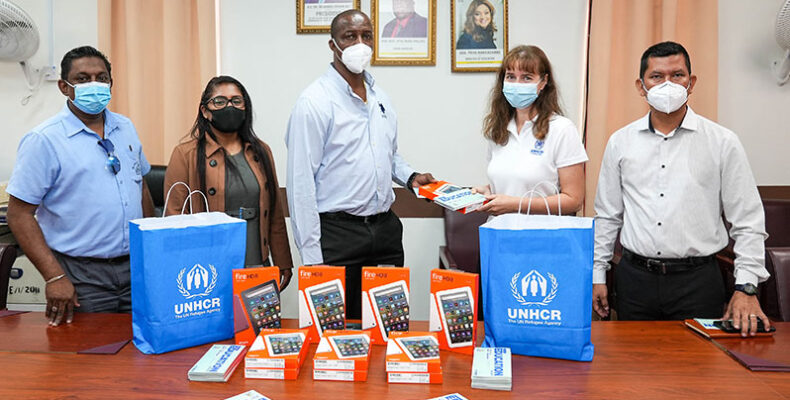MoE receives tablets, brochures on enrolling Spanish-speaking children
