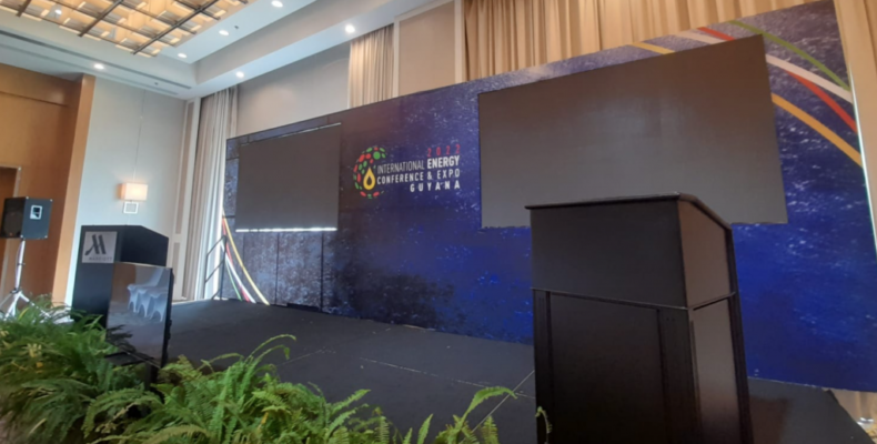 Stage set for opening of International Energy Conference in Guyana