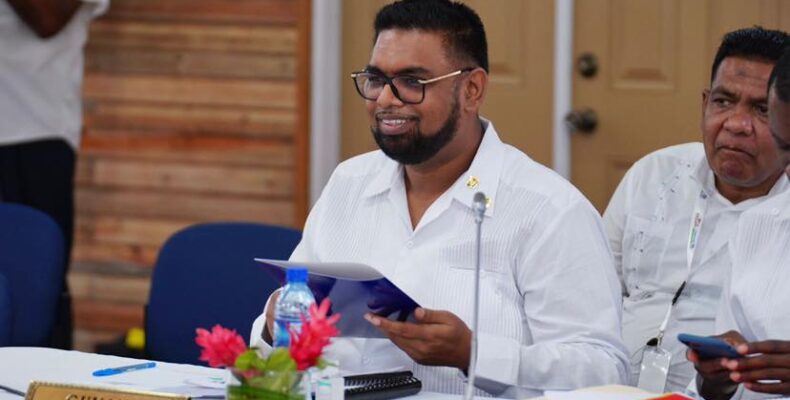 CARICOM heads laud Ali’s proposals to cut food imports; investment conf. slated for Guyana in May
