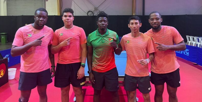 Semi-final exit for Team Guyana at Caribbean Table Tennis Championship