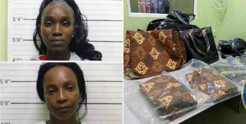 Cocaine in mats: Two women remanded to prison