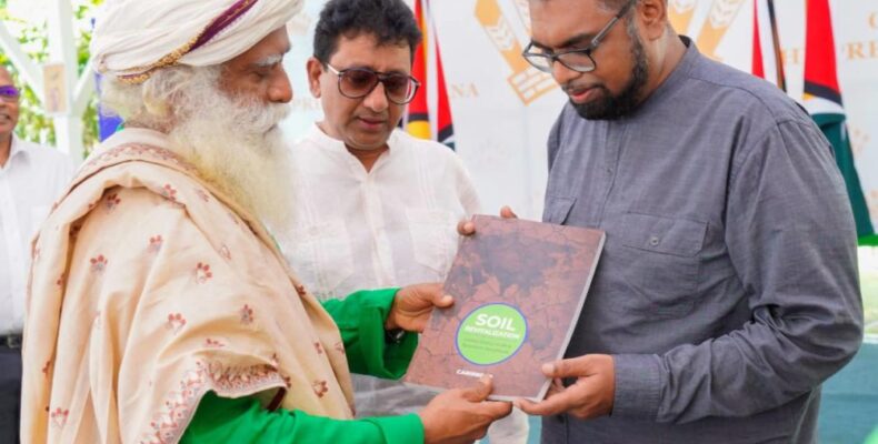 Guyana joins world-renowned Yoga Guru’s ‘Save Soil Movement’
