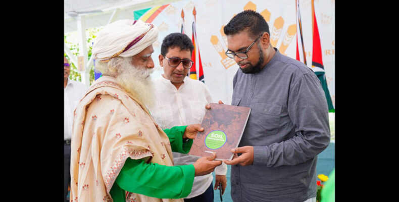 Guyana joins Sadhguru’s ‘Save Soil Movement’