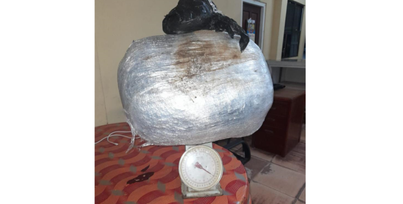 Man flees from police, drops motorcycle with 16.5lbs ganja