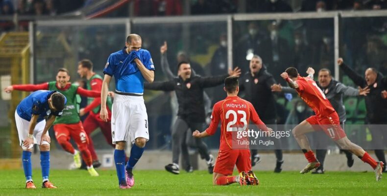 European champions Italy stunned by North Macedonia; to miss World Cup