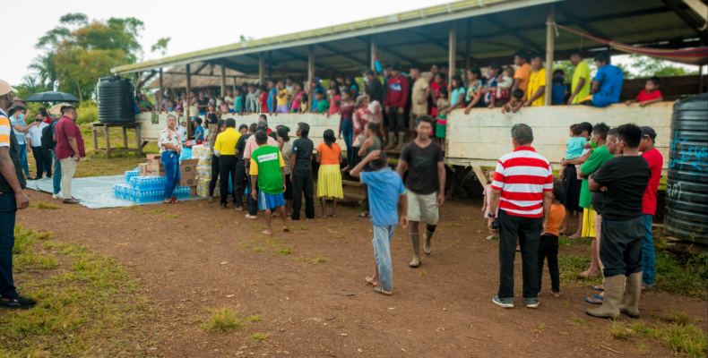 First Lady, Region One officials donate supplies to Warao Venezuelans in Region One