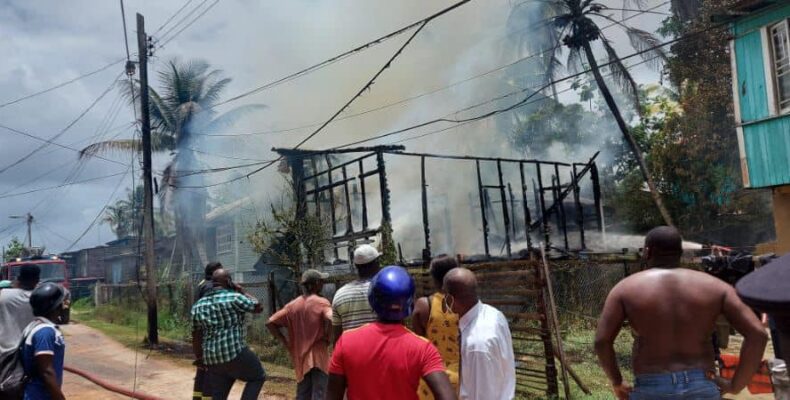 Fire destroys Wismar house, two homeless