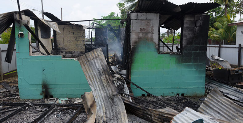 Woman arrested for setting Roxanne Burnham Gardens house on fire