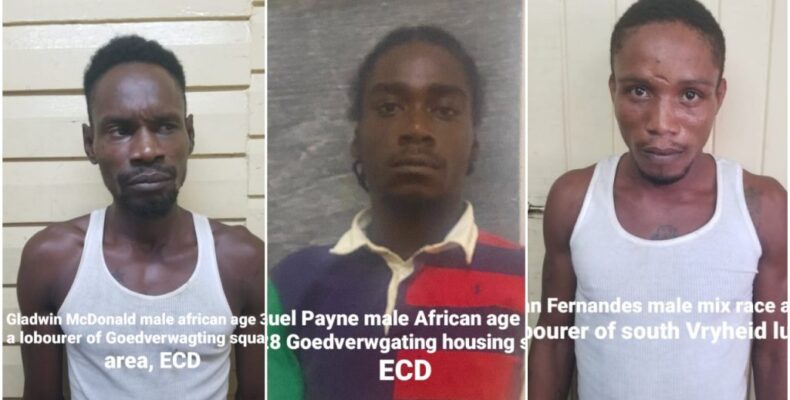 Trio remanded to prison for armed robbery