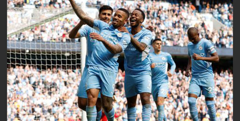 Jesus hits four as Man City extend lead after thrashing Watford