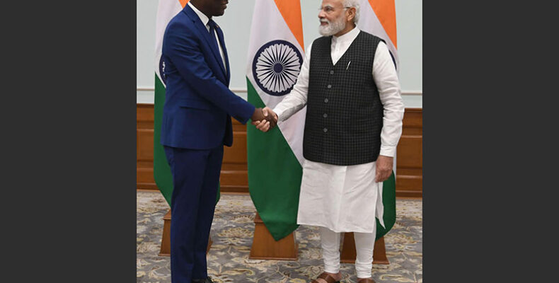 Minister of Foreign Affairs and International Co-operation, Hugh Hilton Todd, on Tuesday, met with India’s Prime Minister, Narendra Modi on the sidelines of the Raisina Dialogue 2022.