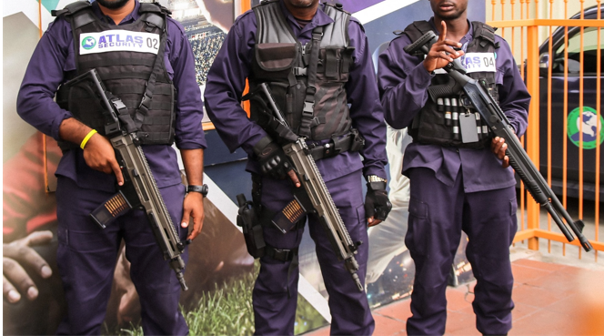 Top Cop calls for end to security guards carrying ‘big guns’