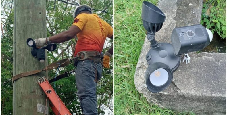 Overseas-based Guyanese donates CCTV cameras to help fight crime in Haslington