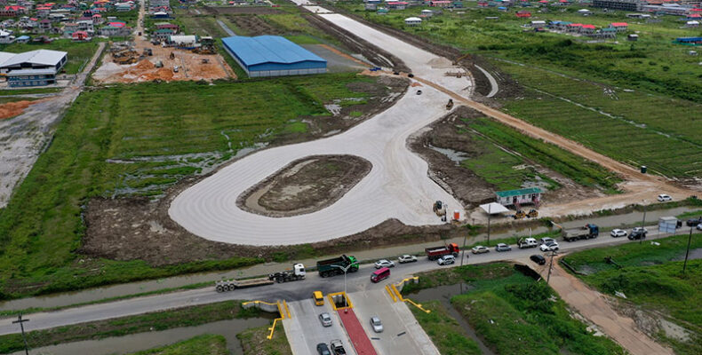 Eccles to Great Diamond highway progressing