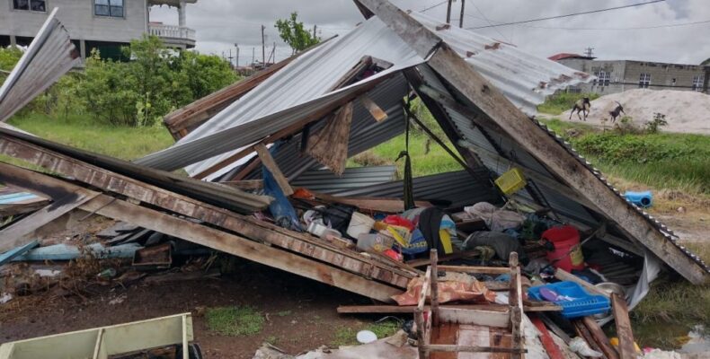 Berbice freak storm: Houses, chicken pens among 20 properties damaged – CDC