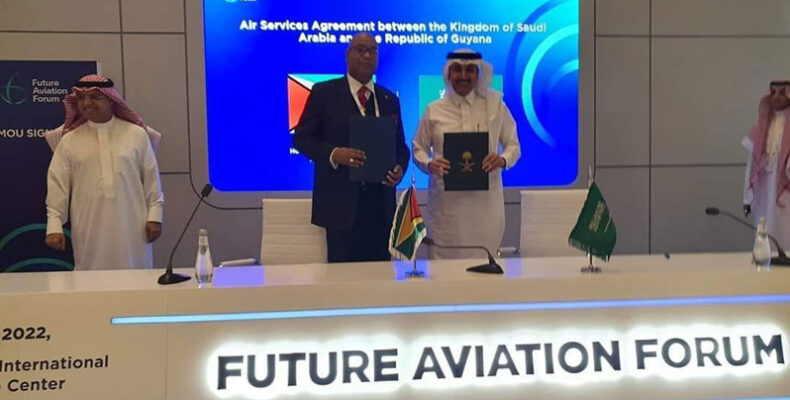 Big boost for air services between Guyana, Saudi Arabia