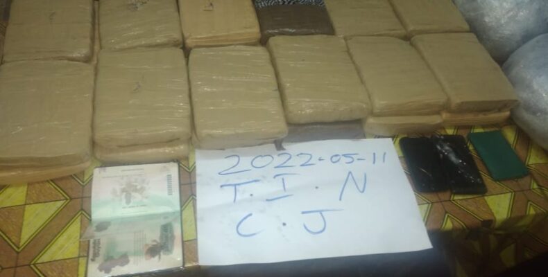53 lbs ganja found in unoccupied Vigilance house