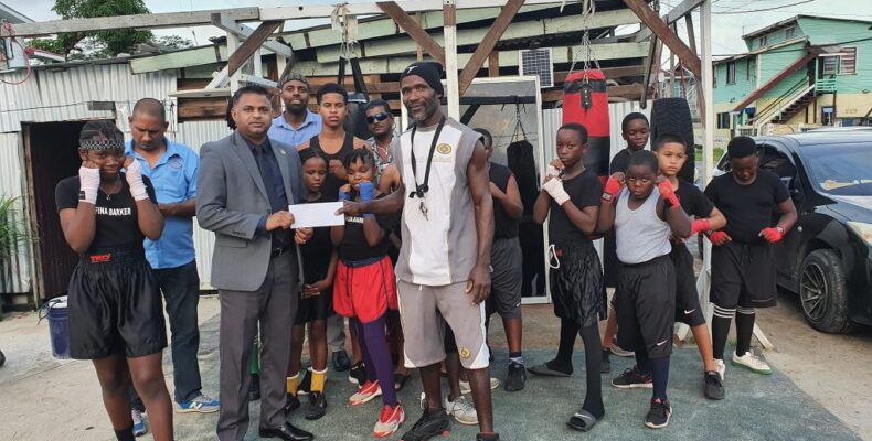Minister Indar delivers on promise to Albouystown boxing gym