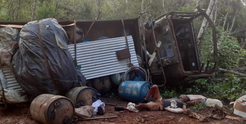 Driver, 62, injured after truck topples in North Pakaraima