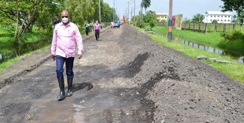 Geotextile fabric technology employed for repairs to Thomas Lands Road