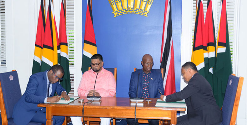 Guyana, Trinidad ink agreement to boost cooperation