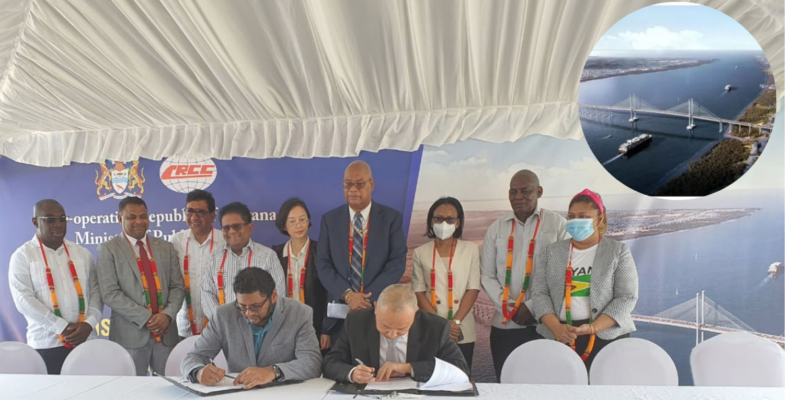 Contract finally signed for long-awaited new US$260M Demerara River bridge