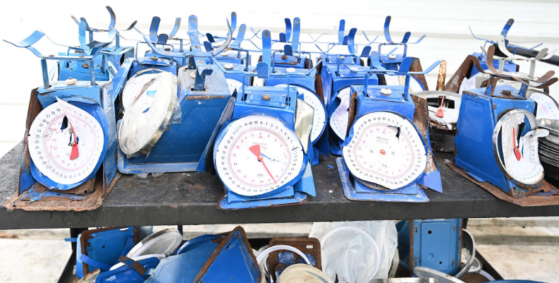 Unapproved scales among items seized from shops by GNBS