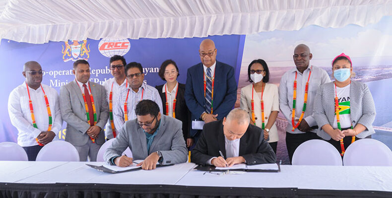 Contract signed, two-year deadline for US$260M Demerara River bridge