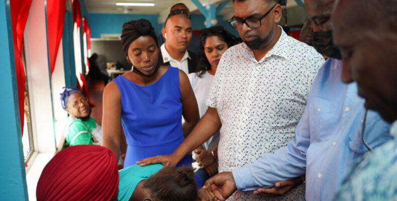 Pres. Ali pleads with Guyanese to pray & uplift mother of children who died in fire