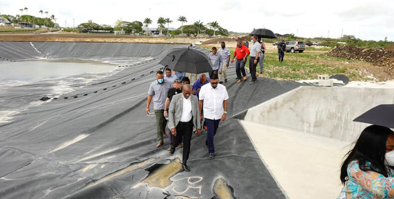 Pres. Ali visits site for Guyana-Barbados food terminal