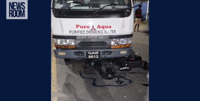 67-Y-0 man riding electric bike dies after colliding with truck