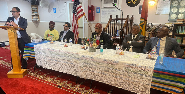 Warm welcome for Ambassador Hinds at NY Independence Day observance