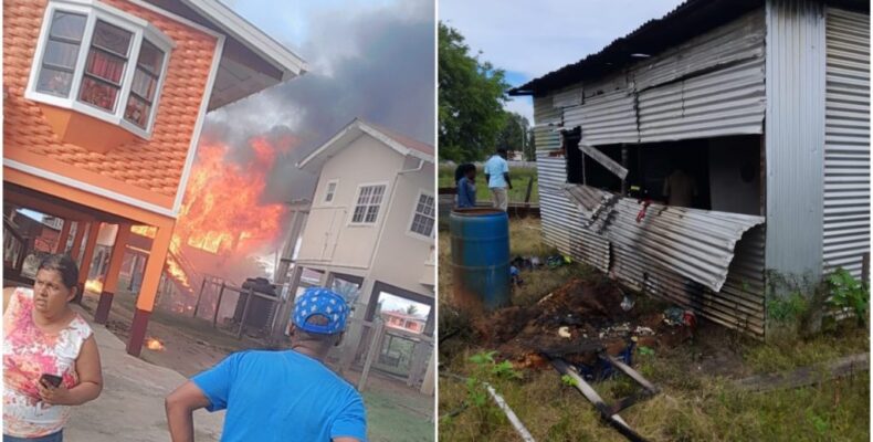 Man injured, two families homeless in separate fires