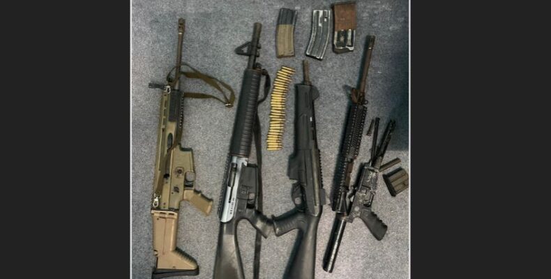 Police recover high-powered weapons in Reg. 7 backdam