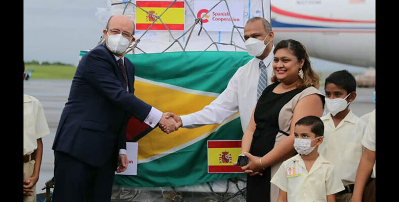 Guyana received Pfizer vaccines for children
