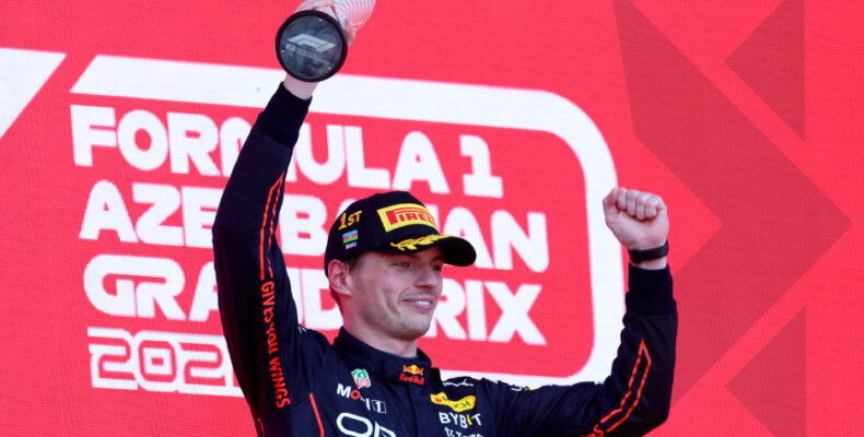 Verstappen wins Azerbaijan GP; Leclerc suffers engine failure