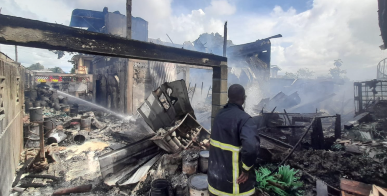 Grove Hardware store gutted by fire