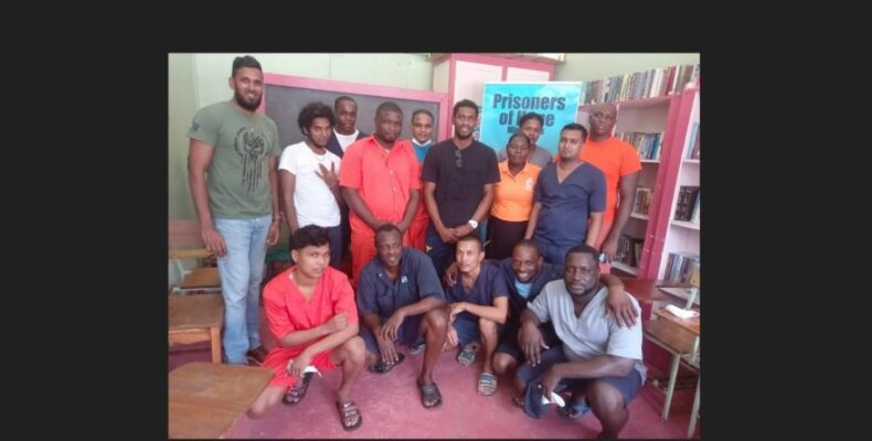 Keemo Paul encourages Timehri inmates to live a positive life