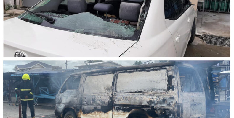 President calls on all to condemn ‘barefaced theft, destruction of property’