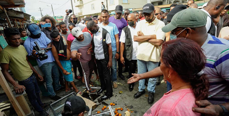Compensation for vendors affected during violent protest