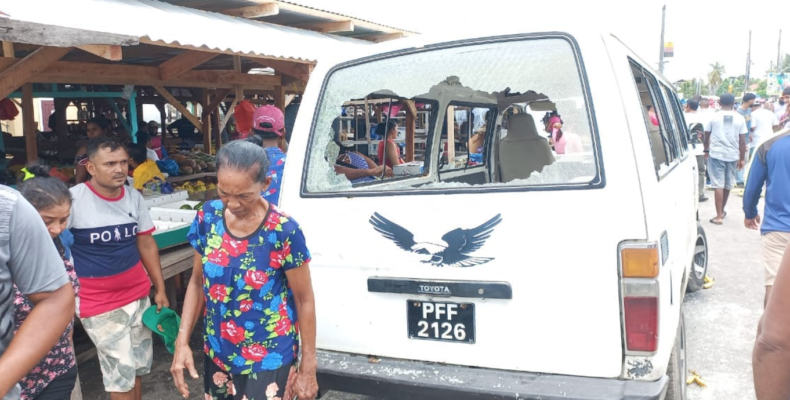 Police probing looting and robberies at Mon Repos market during protests; Joint Serices patrol activated