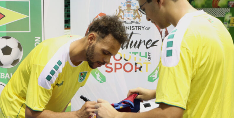 GFF hails successful visit by Barcelona player to Guyana