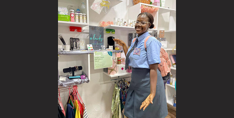 Supported by friends and family CAPE student builds business brand