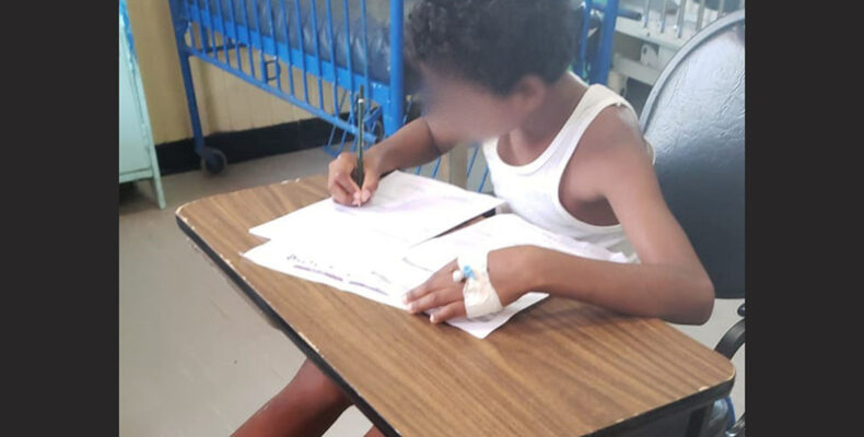 Determined pupil writes NGSA while hospitalised