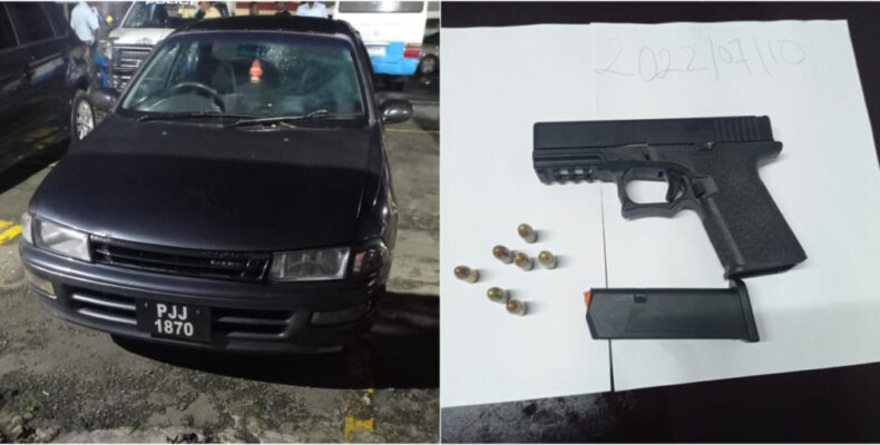 Two men found with gun arrested