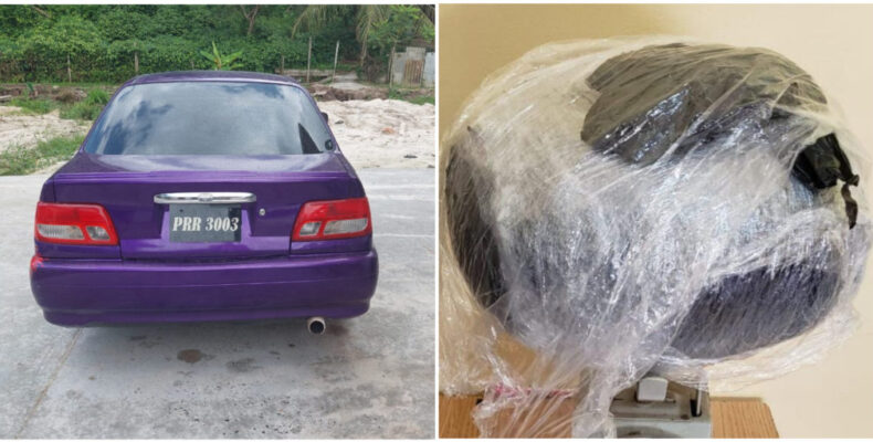 Driver escapes from police after throwing ganja out window